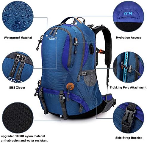 G4Free 50L Hiking Backpack | Waterproof Mountaineering Travel Rucksack
