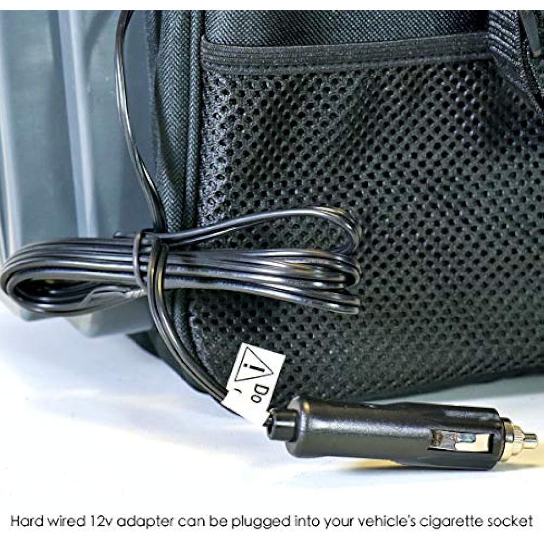 AA 12V Electric Cooler Bag – 13L Portable Travel Fridge for Car, Black