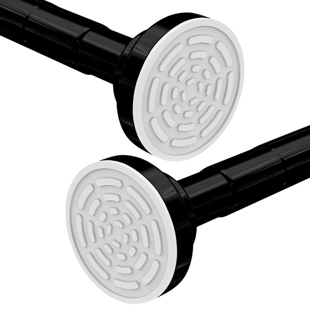 Jolof Store Tension Shower Curtain Rod – 120-215cm No Drill Stainless Steel