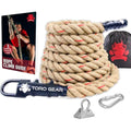 Toro Gear Jute Gym Climbing Rope | 1.5" Diameter Strength Training Rope