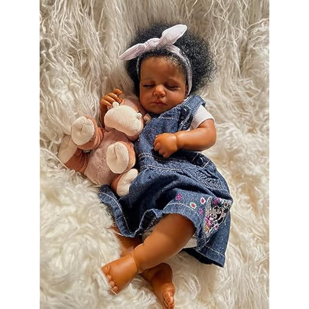 20" Reborn Baby Doll – Realistic African American Girl