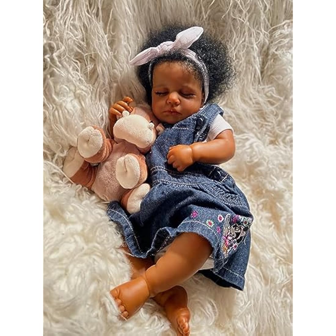 20" Reborn Baby Doll – Realistic African American Girl