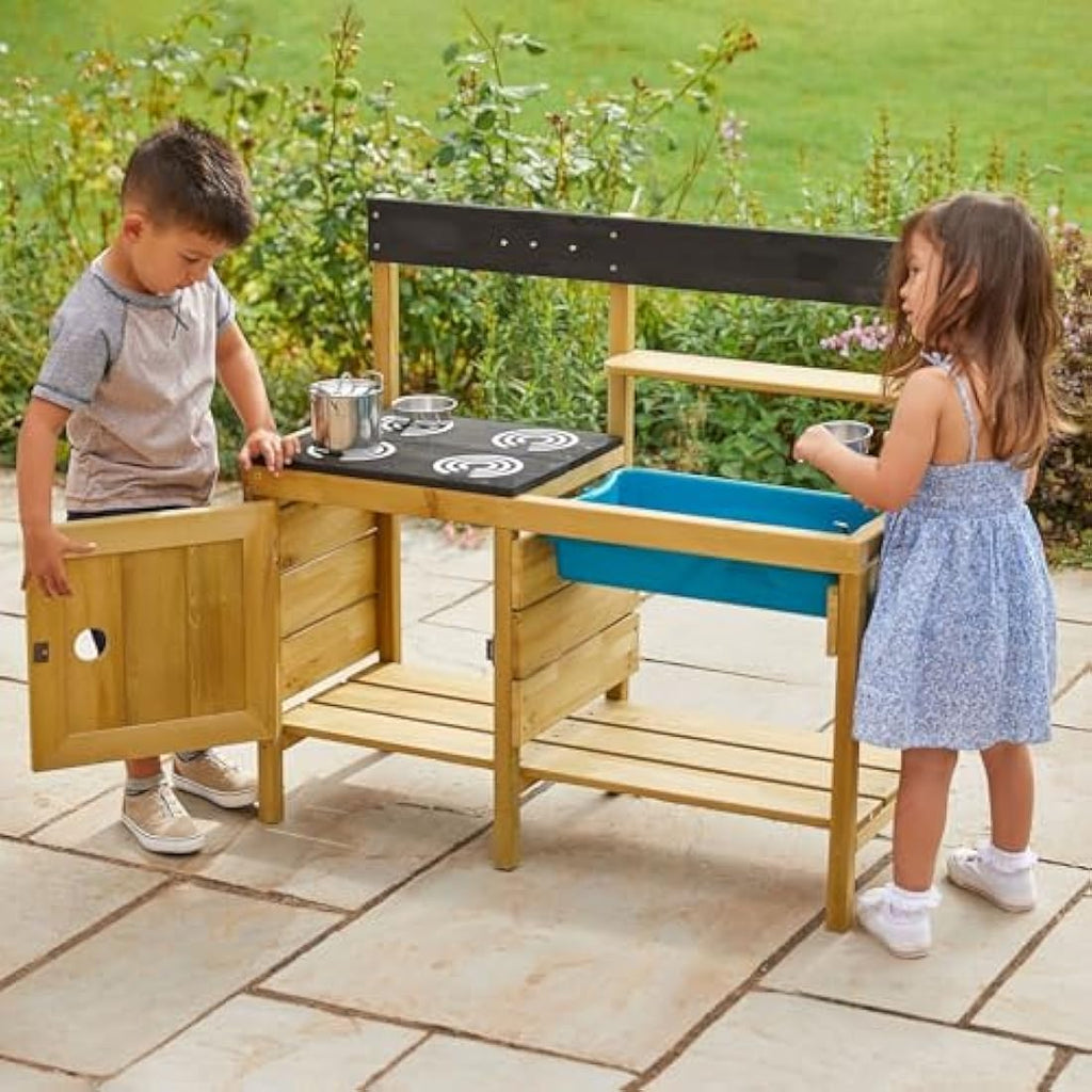 TP Toys Junior Chef Mud Kitchen – FSC Timber Outdoor Sensory Play Set