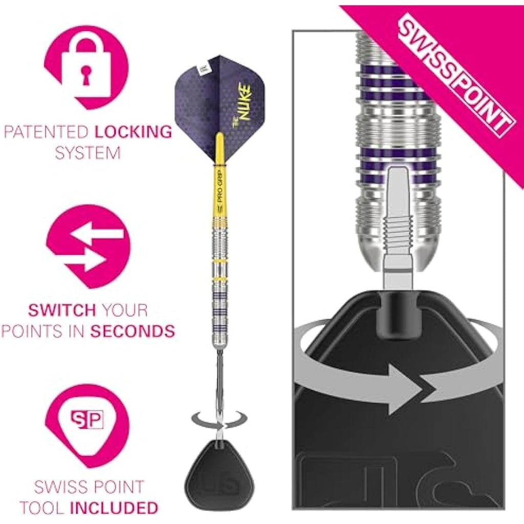 Target Darts Luke Littler Loadout 90% Tungsten Steel Tip Swiss Point Set