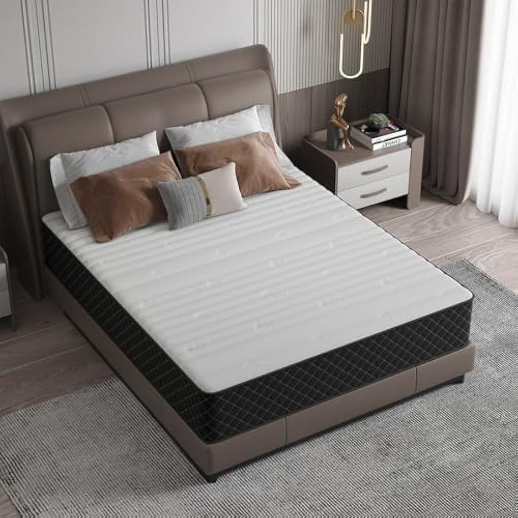 Molphit 10 Inch Hybrid Double Mattress | Memory Foam & Pocket Spring
