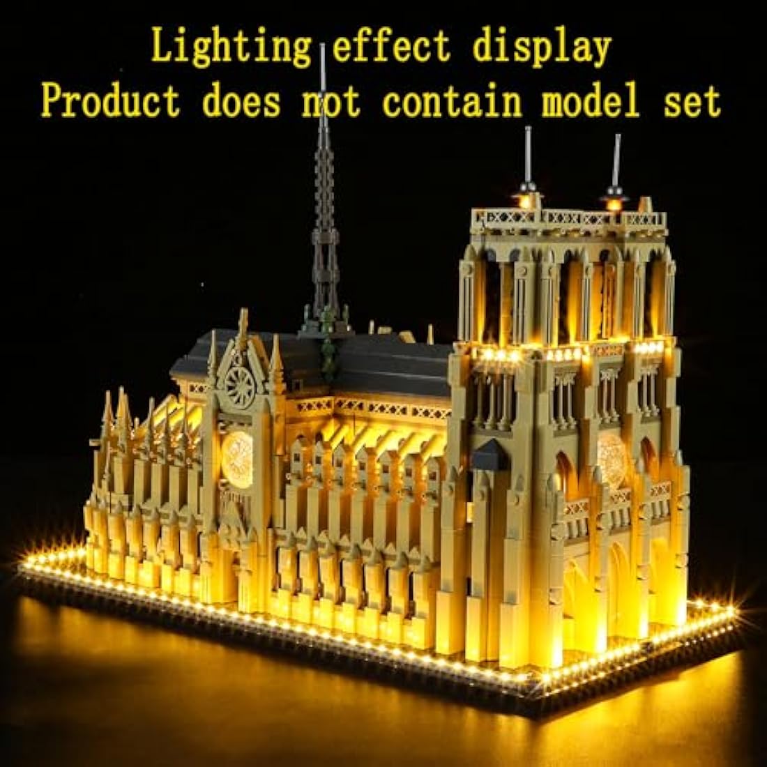 GEAMENT LED Light Kit for LEGO Architecture Notre Dame de Paris 21061