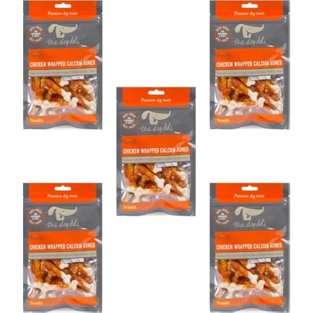 Petface Dog Deli Chicken Wrapped Calcium Bones - Premium Treats, 100g