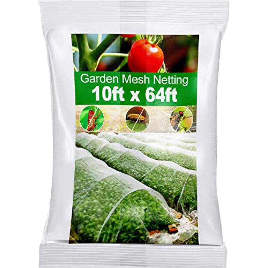 Wohohoho Garden Insect Mesh Netting – 10ft x 64ft Ultra Fine Pest Barrier