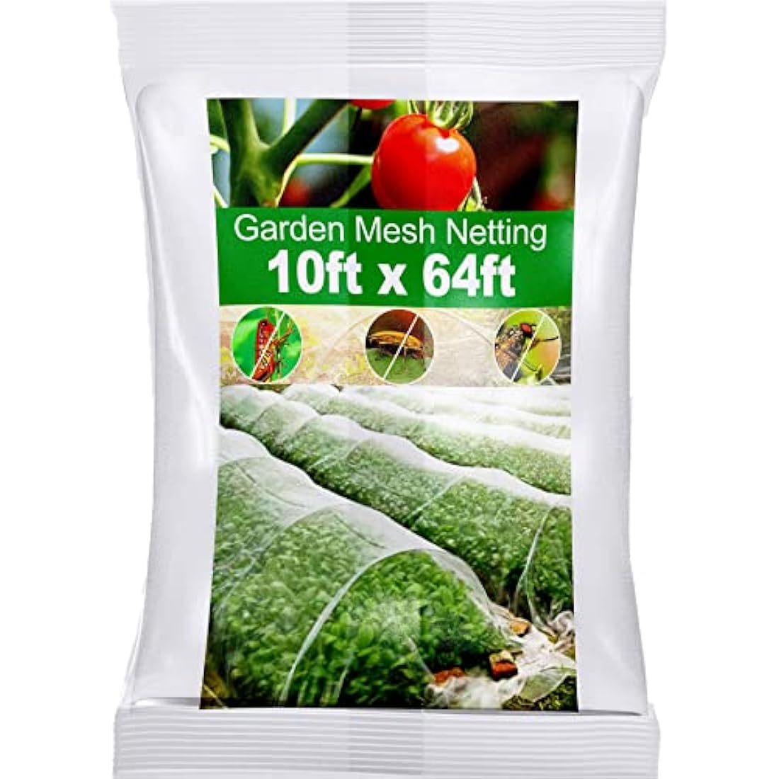 Wohohoho Garden Insect Mesh Netting – 10ft x 64ft Ultra Fine Pest Barrier