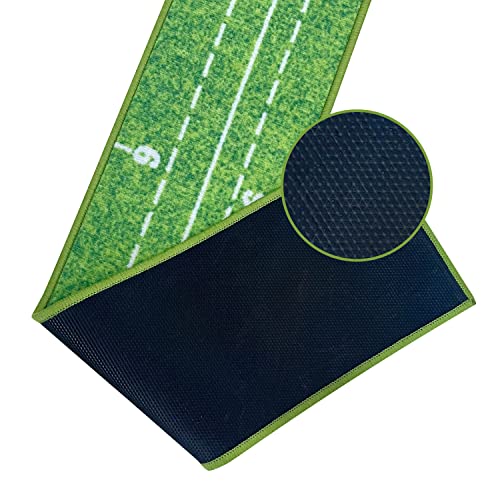 CRESTGOLF Golf Putting Mat with Automatic Ball Return - 2.9m Indoor Trainer
