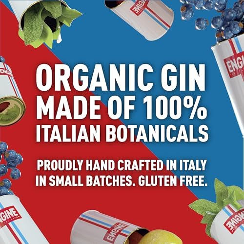 Engine Italian Organic Gin – 70cl London Dry with Sage and Lemon
