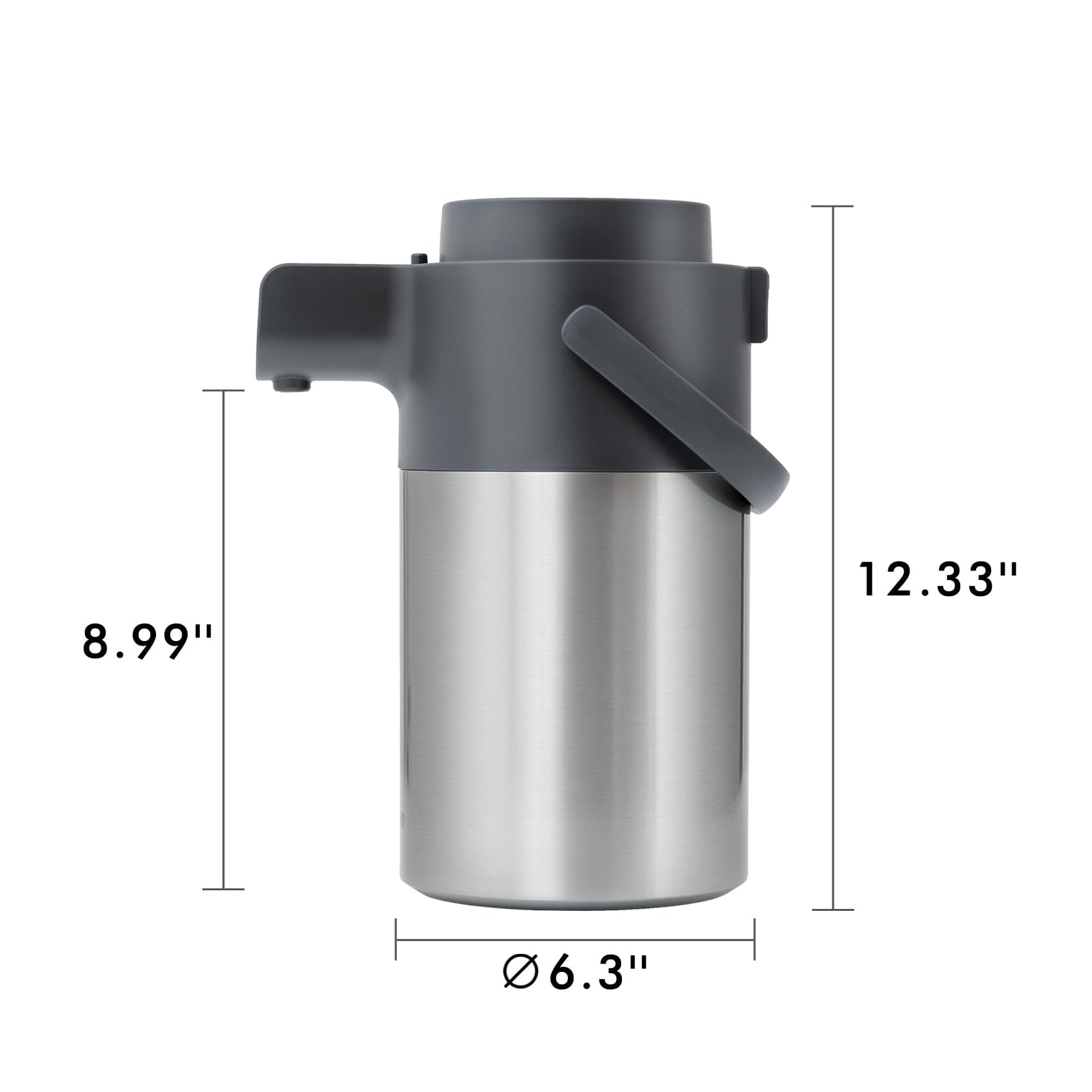 Tiken 3L Airpot Coffee Dispenser | Stainless Steel Thermal Carafe