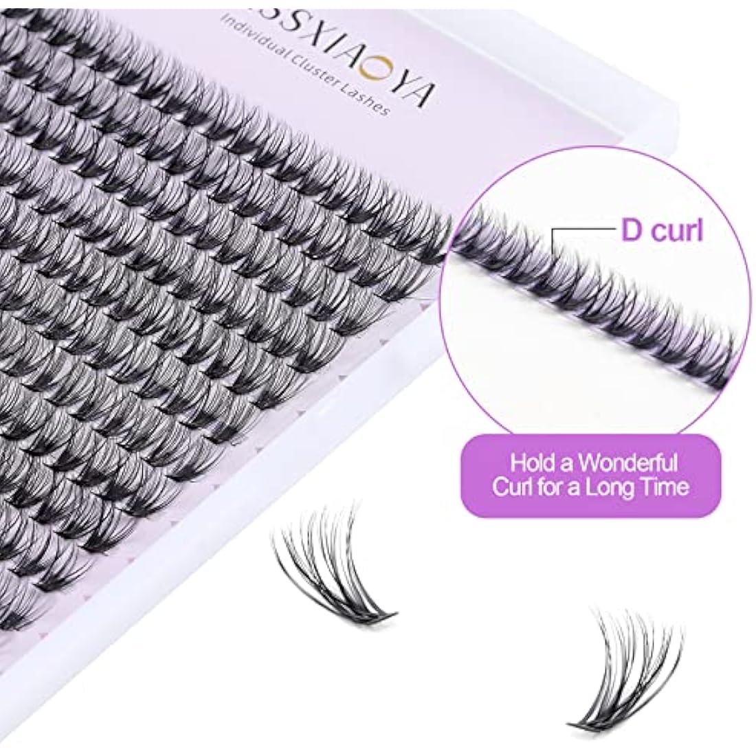 Jolof Store 240pcs Cluster Eyelash Extensions | 40D D Curl 10mm Lashes
