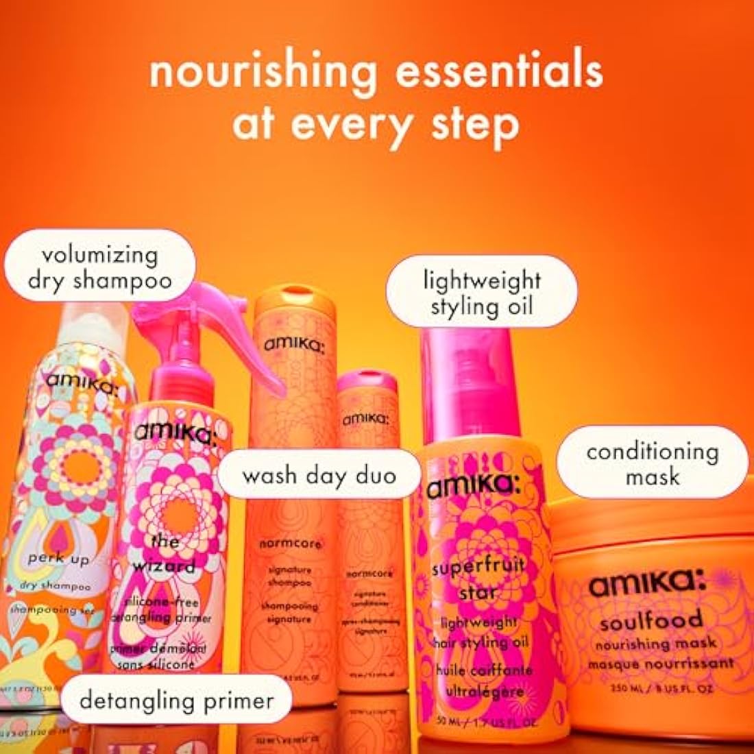 Amika Normcore Signature Shampoo - Daily Hydrating Hair Care (33.8 oz)