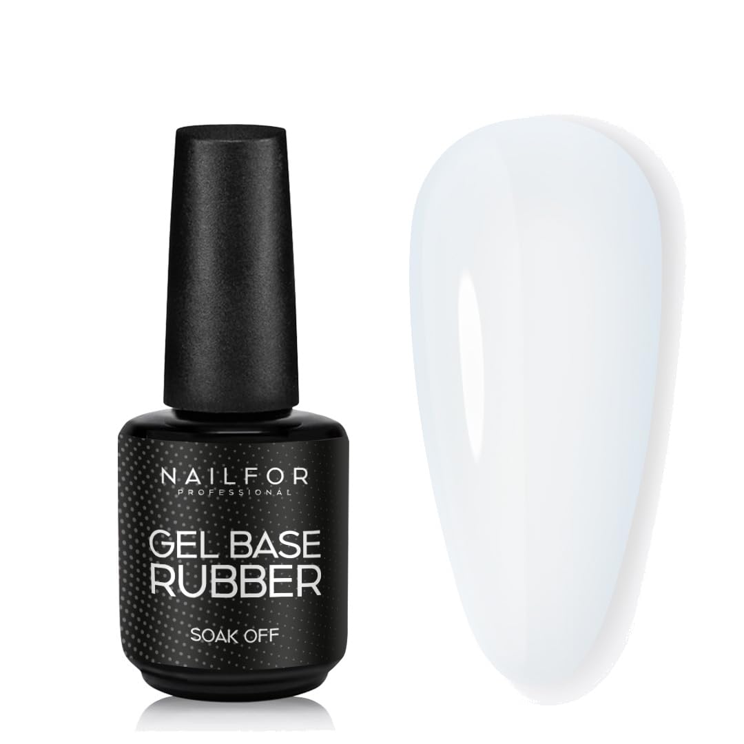 NAILFOR Transparent Rubber Base 15 ml – Base per Smalto Semipermanente