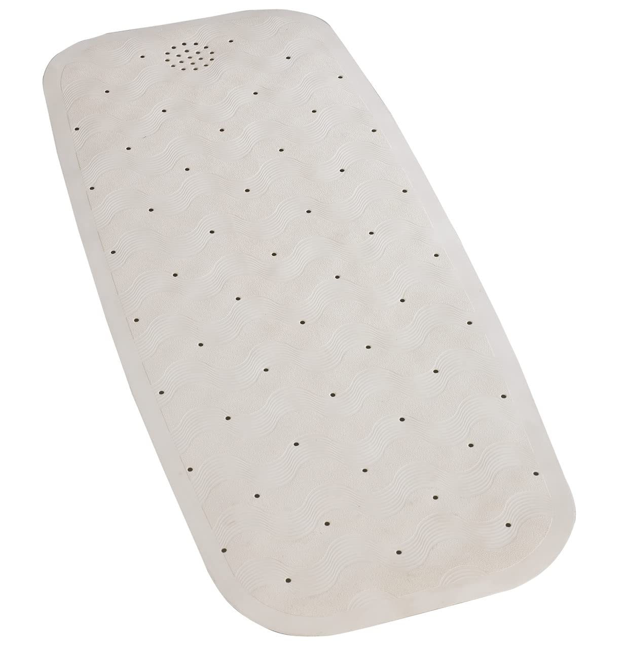 Maximex Non-Slip Natural Rubber Bathtub Mat - Beige, 37 x 90 cm