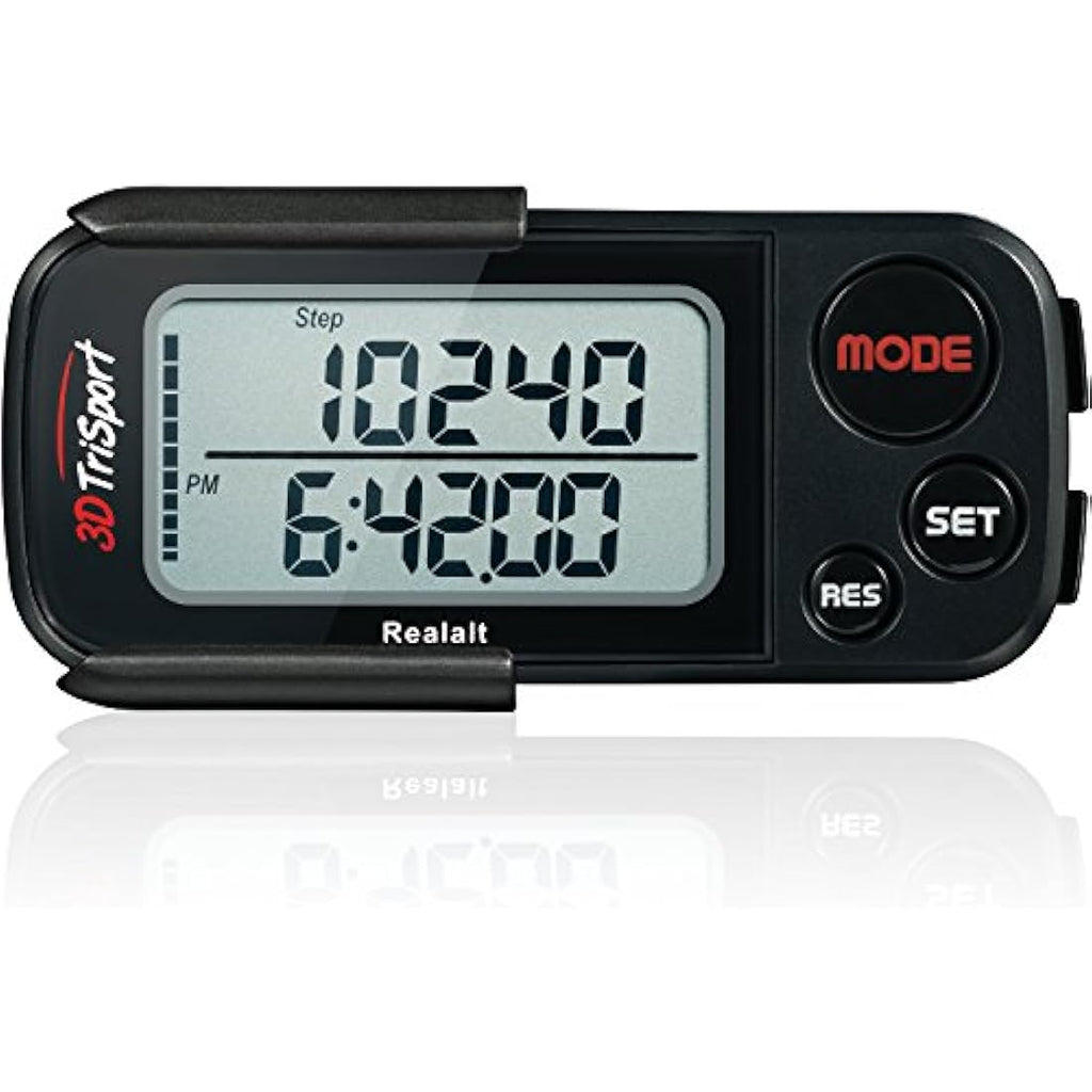 3DTriSport 3D Pedometer – Accurate Step Counter with 30-Day Memory