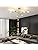 Modern Gold Sputnik Chandelier – 6-Light Industrial Ceiling Light
