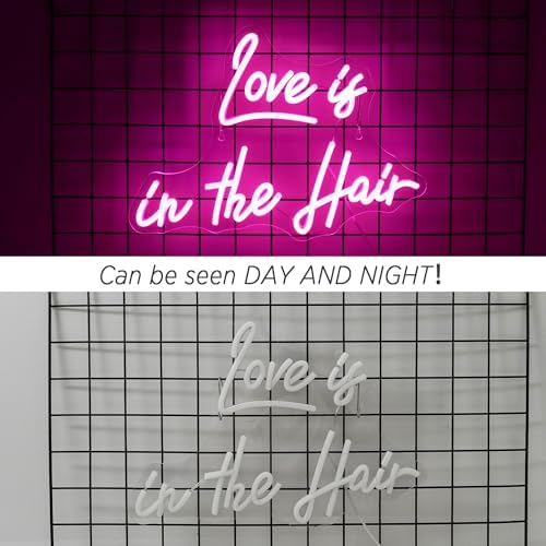 Horseneon Love is in the Hair Neon Sign | USB Dimmable LED Wall Decor