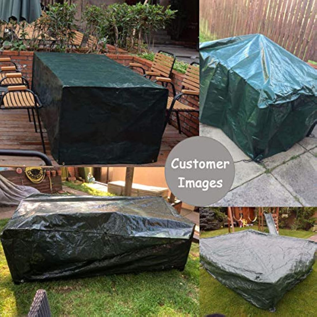 RICHIE Waterproof Patio Furniture Cover | Large Rectangular PE Tarp