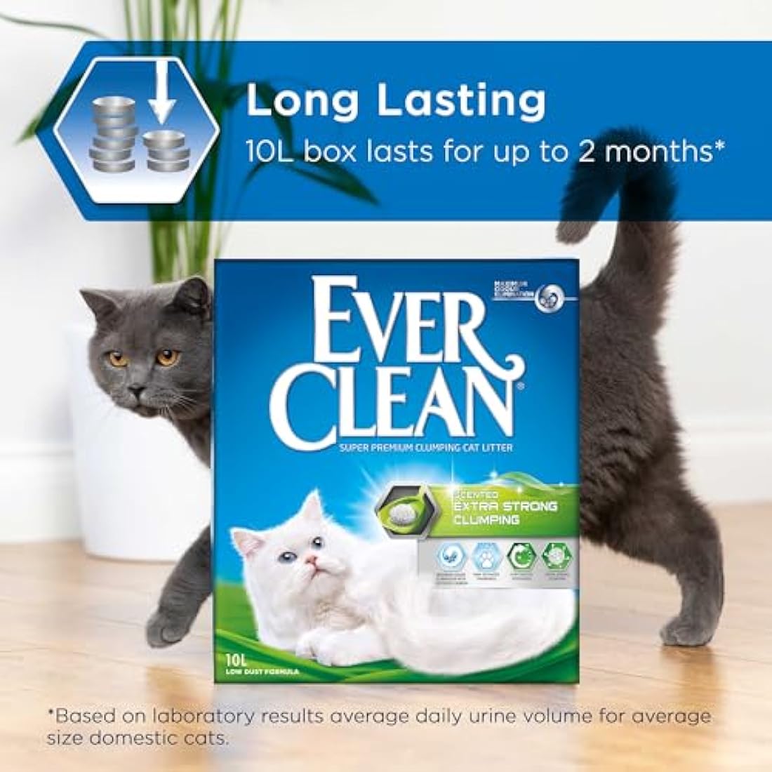 Ever Clean Extra Strong Clumping Cat Litter | Scented & Odour Control | 10L