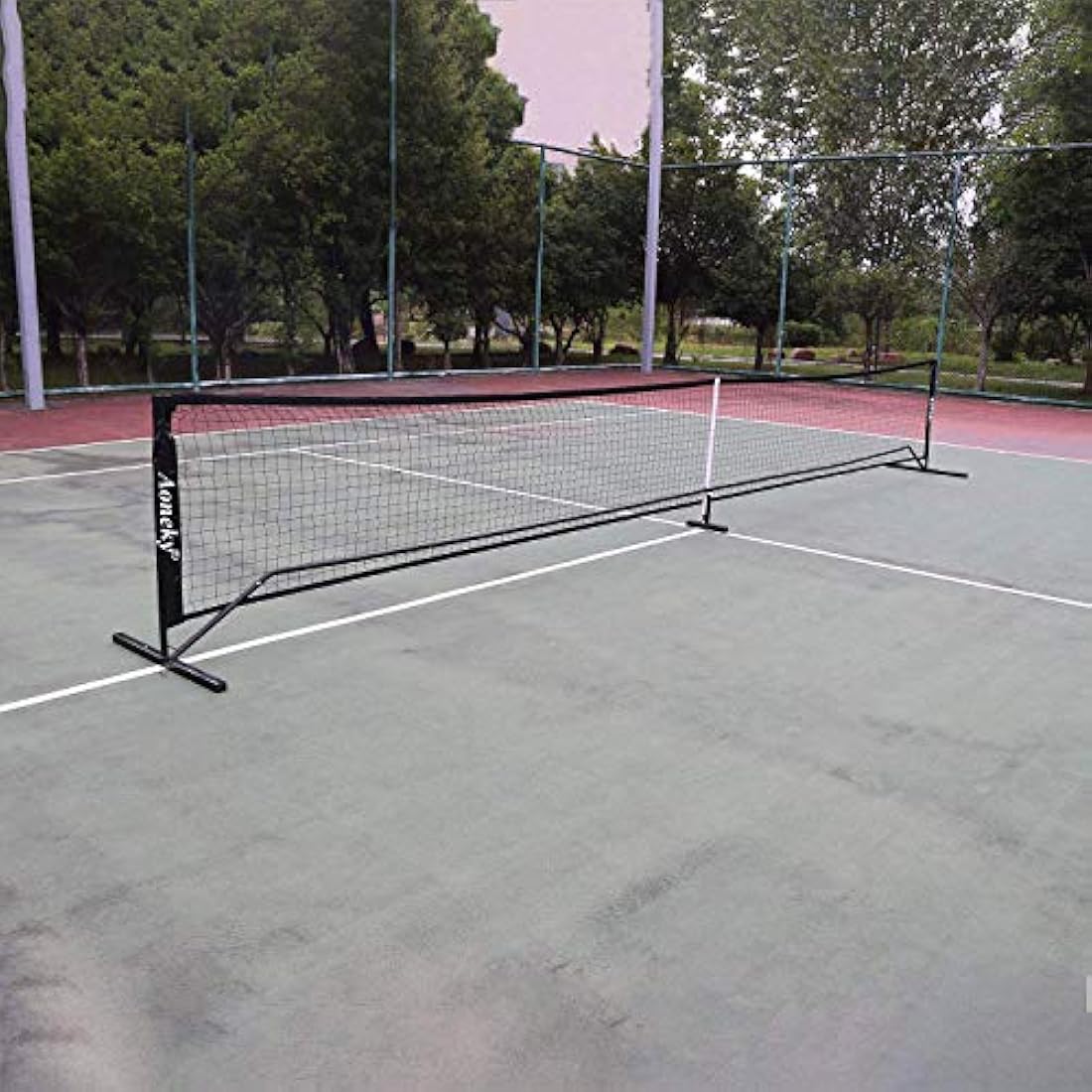 Aoneky 22x3ft Portable Pickleball Net Set with Steel Stand and Bag