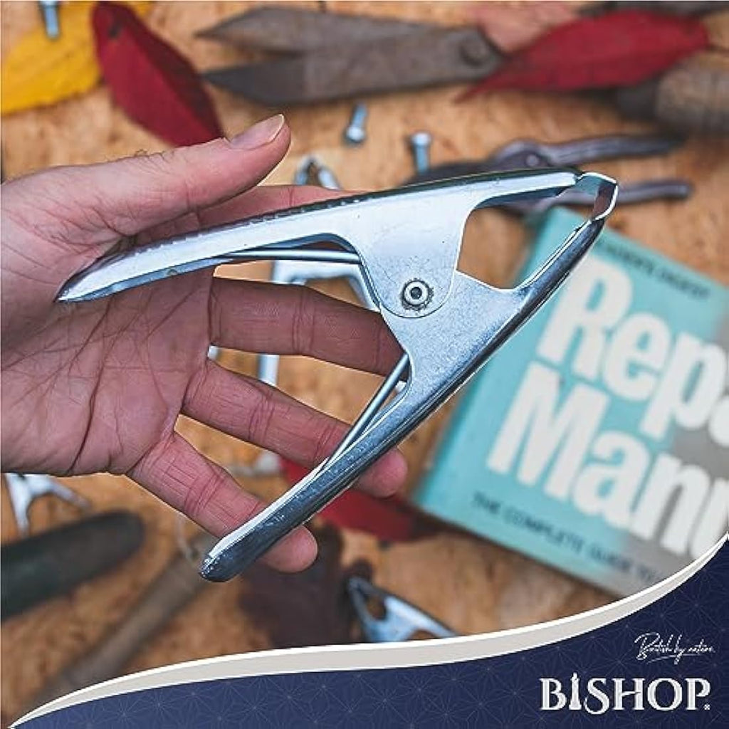 Bishop Heavy-Duty Metal Spring Clamps – 50mm Jaw Tarp Clips (18 Pack)