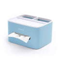 MHTECH Multifunctional Tissue Box & Desktop Organizer – Grey ABS Storage