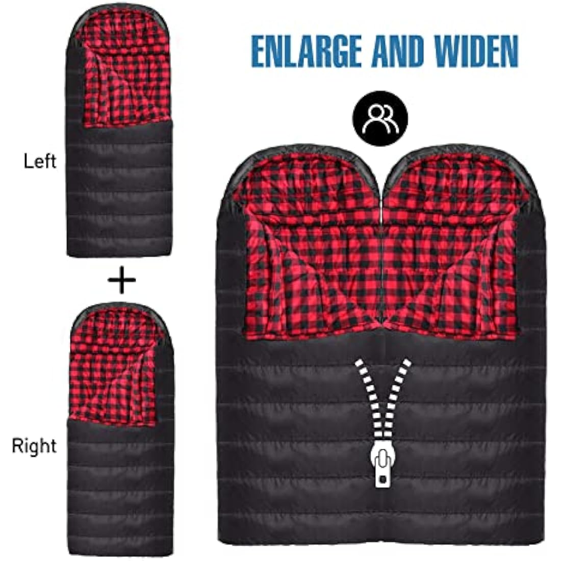 Keencamp Ultralight 3-4 Season Sleeping Bag – Extended Adult Size