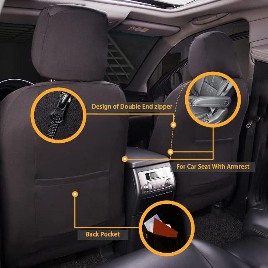 Jolof Store Gabardine Mesh Car Seat Covers – Universal Airbag Compatible