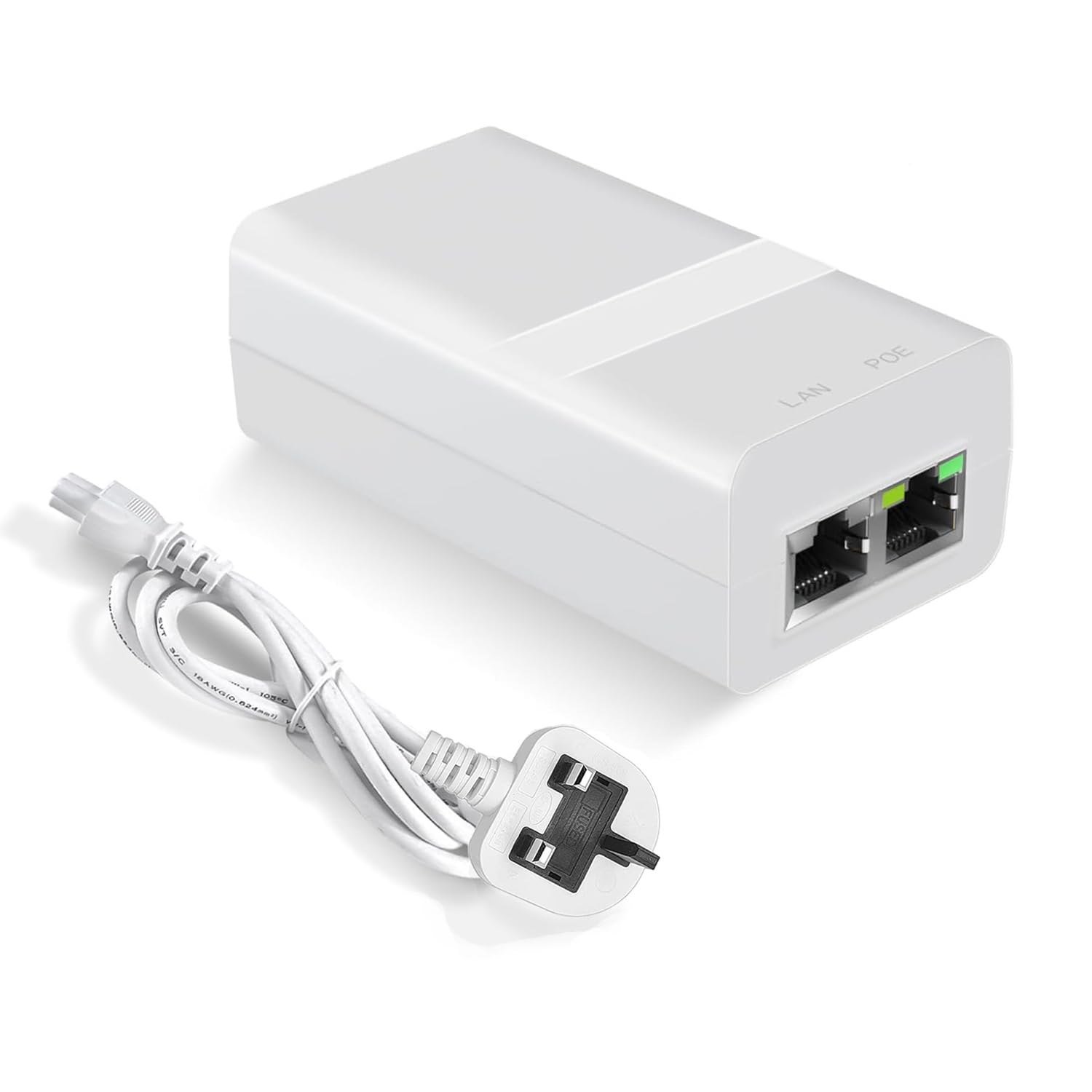 AgilePoElink Gigabit PoE Injector 24V 30W Passive Adapter for IP Camera