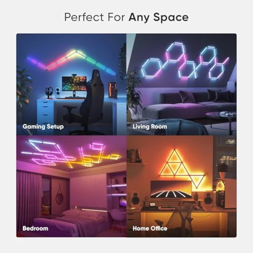 Nanoleaf Lines 60 Degrees Starter Kit – 15 RGBW Smart LED Light Bars