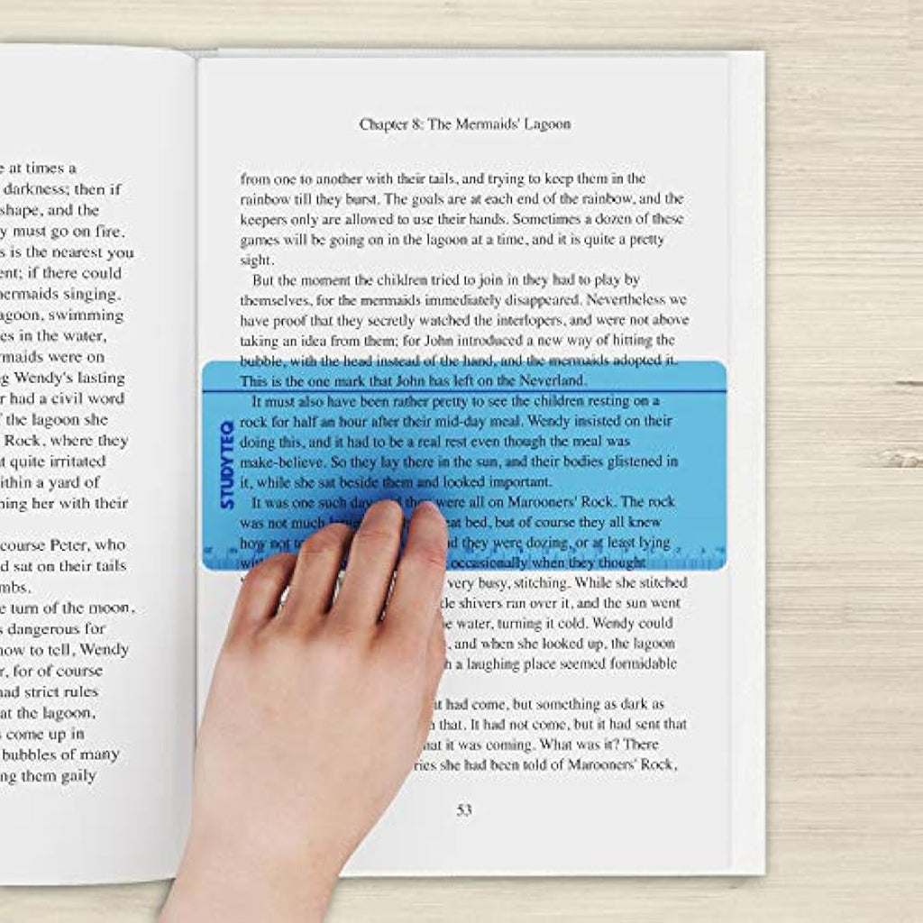 Studyteq 15-Pack Dyslexia Reading Overlays & Rulers with Case