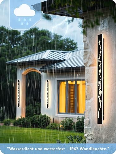 Jolof Store | 100cm LED Outdoor Wall Light - IP67 Waterproof Peach Design