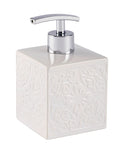WENKO Cordoba Ceramic Soap Dispenser - 500ml Refillable White
