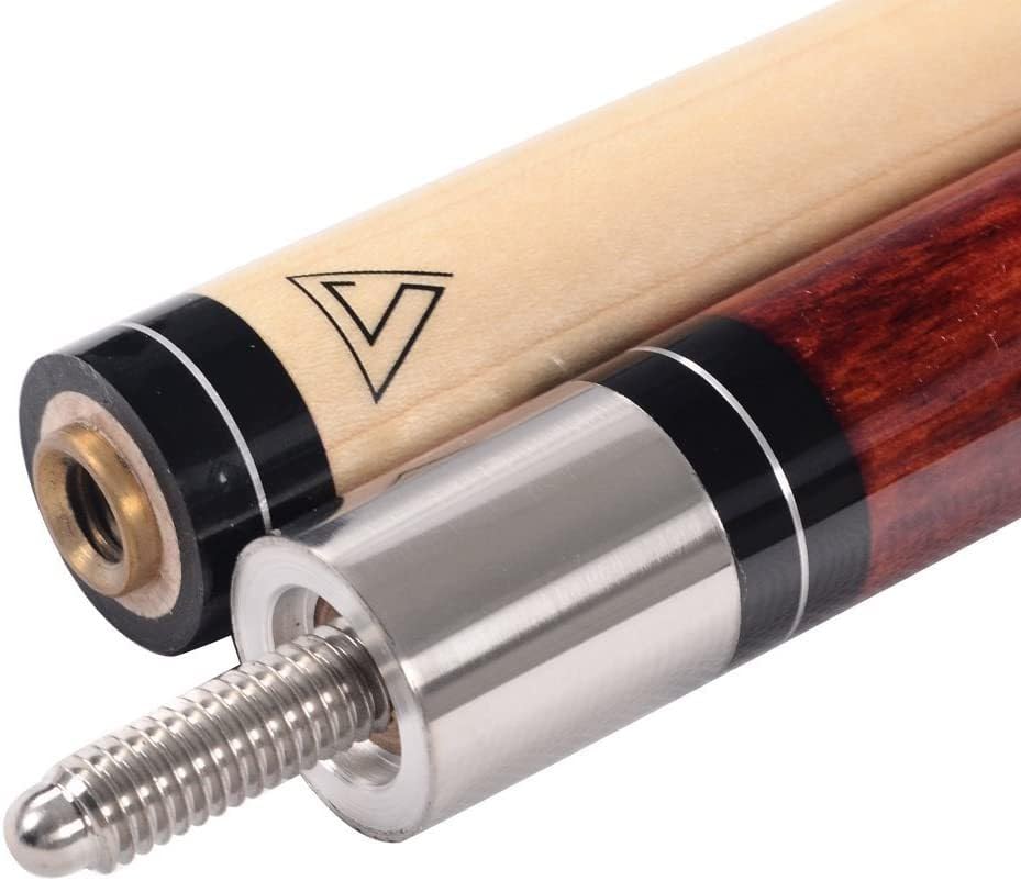 CUESOUL 58 Inch Maple Billiard Pool Cue | 19 Oz 1/2 Jointed Stick