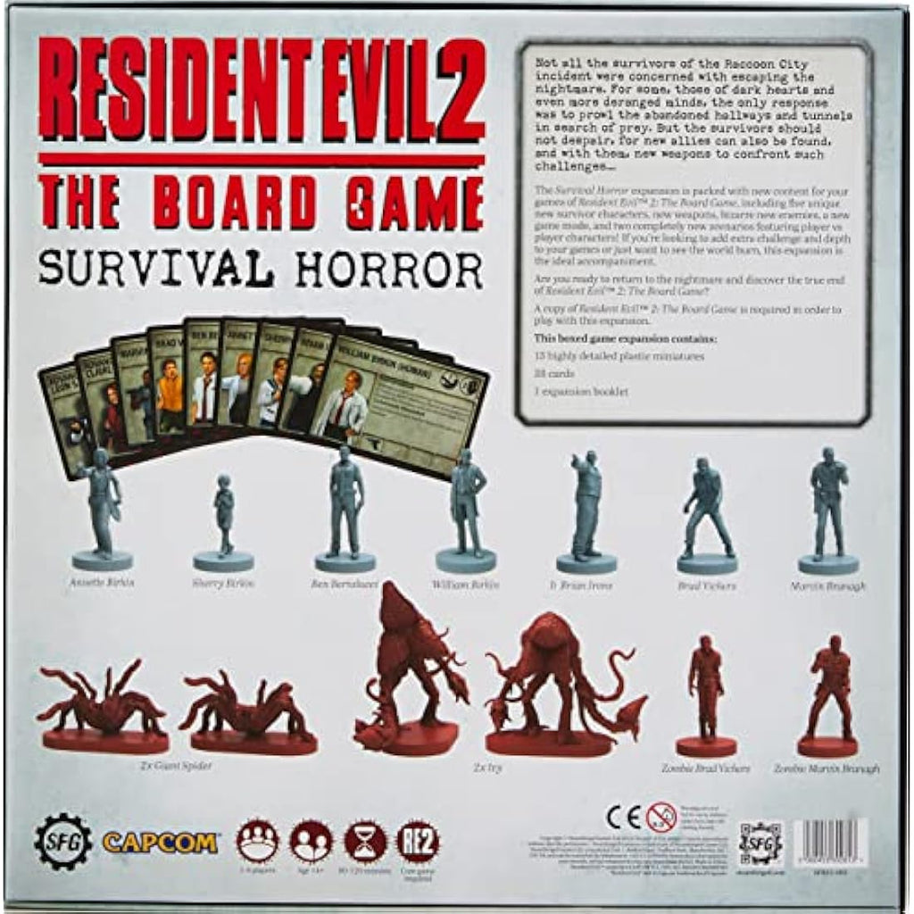 Resident Evil 2 Board Game: Survival Horror Expansion | 13 Miniatures