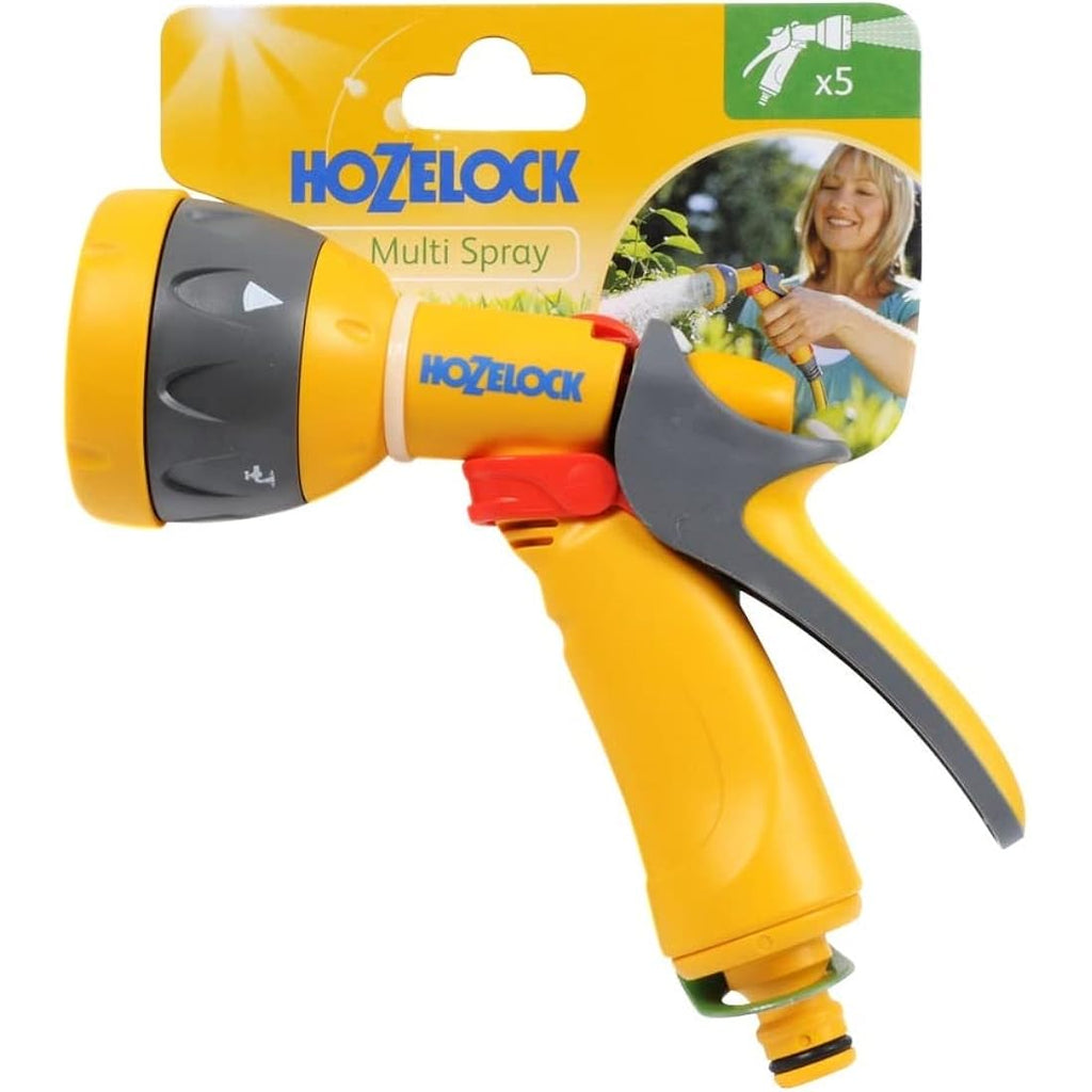 Hozelock Multi-Jet Garden Spray Gun – 5 Patterns with Flow Control