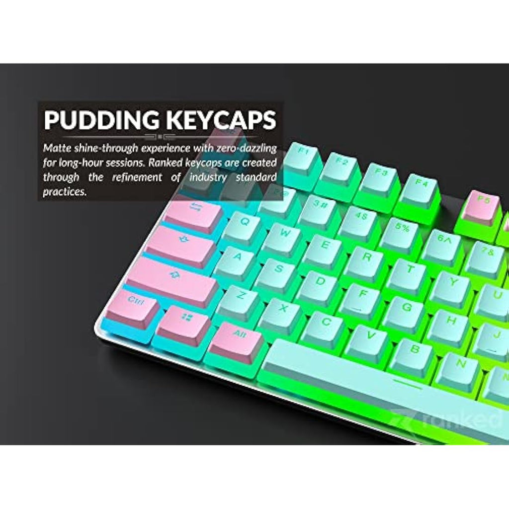 Pudding V2 PBT Keycaps – 145 Double Shot RGB OEM Profile