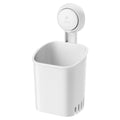 LEVERLOC Suction Cup Toothbrush Holder – No-Drill Wall Mounted Organizer