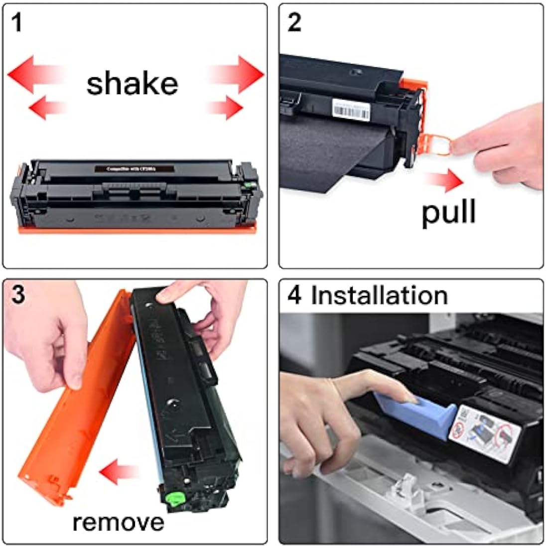 BeOne 80A CF280A Compatible Black Toner Cartridges for LaserJet Pro 400, 2-Pack