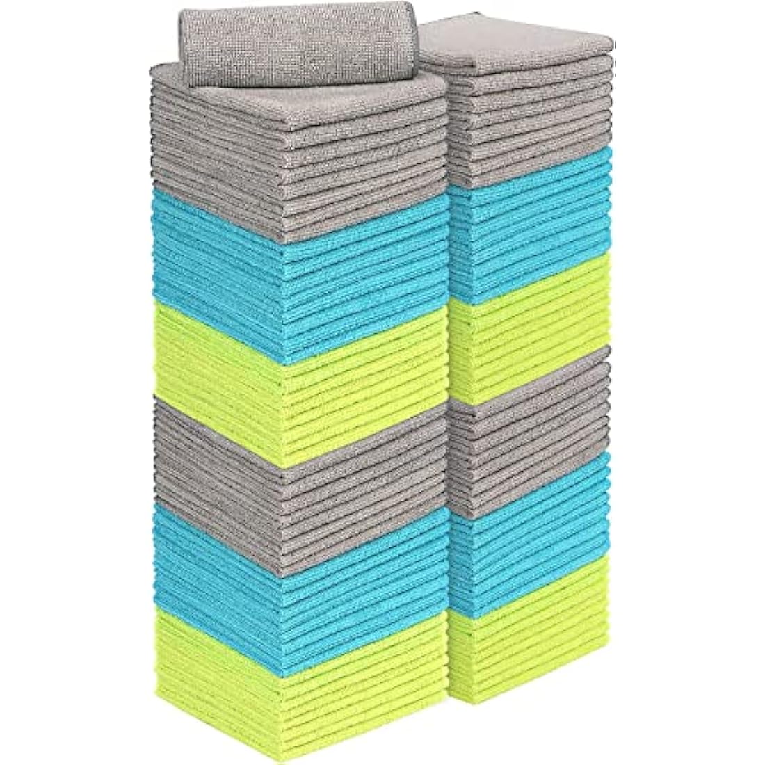AIDEA Microfibre Cleaning Cloths – 100 Pack Absorbent Lint-Free Towels