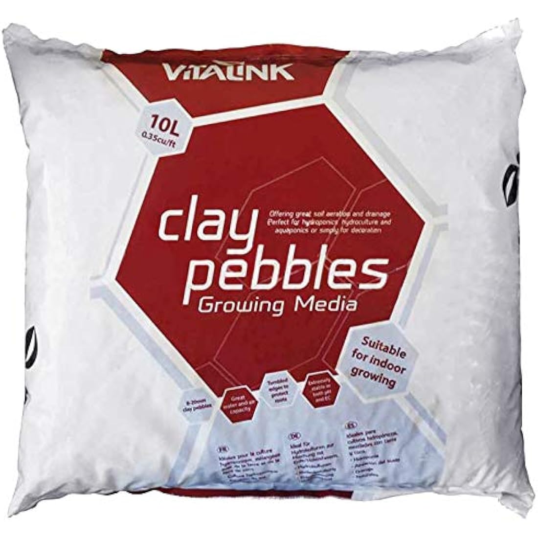 VitaLink Clay Pebbles – 10L Hydroponic Grow Media for Root Aeration