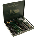 Faber-Castell Pitt Professional Graphite Pencil Set - 19 Piece Metal Case