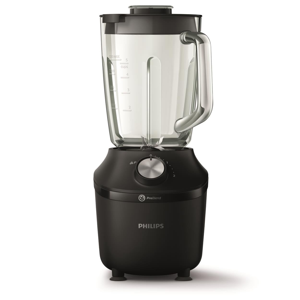 Philips 3000 Series Blender – 600W Glass Jar Smoothie Maker, Black