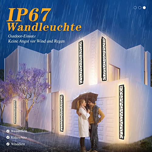 IP67 Waterproof LED Long Wall Lamp – Modern Aluminum Sconce