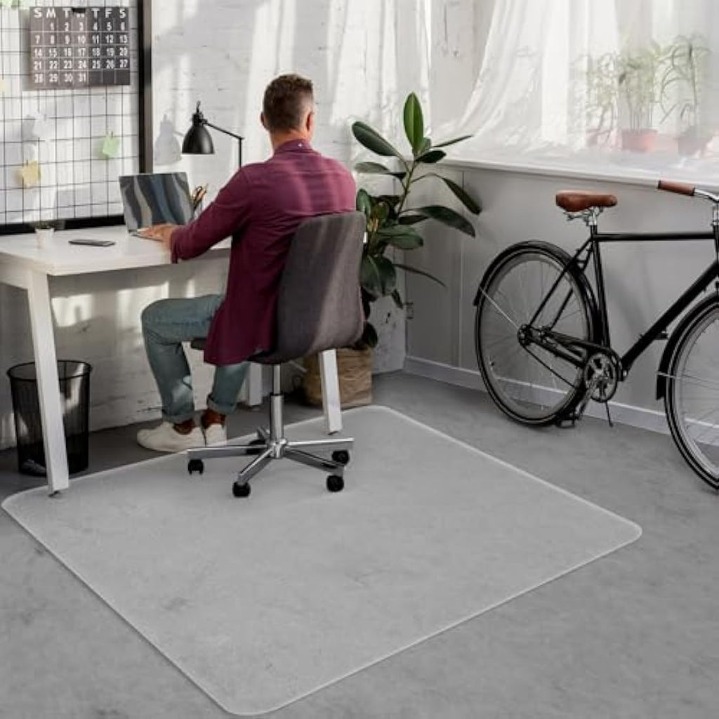 Jolof Store Transparent PVC Office Chair Mat for Hard Floors – 90x120cm