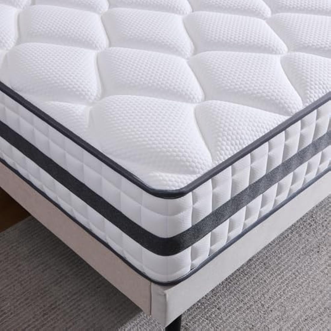 Twirest King Hybrid Mattress | 7-Zone Memory Foam & Spring | 22cm
