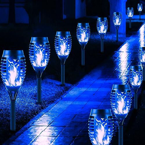 Solar Flame Lights – 12 Pack Waterproof Outdoor Garden Torches