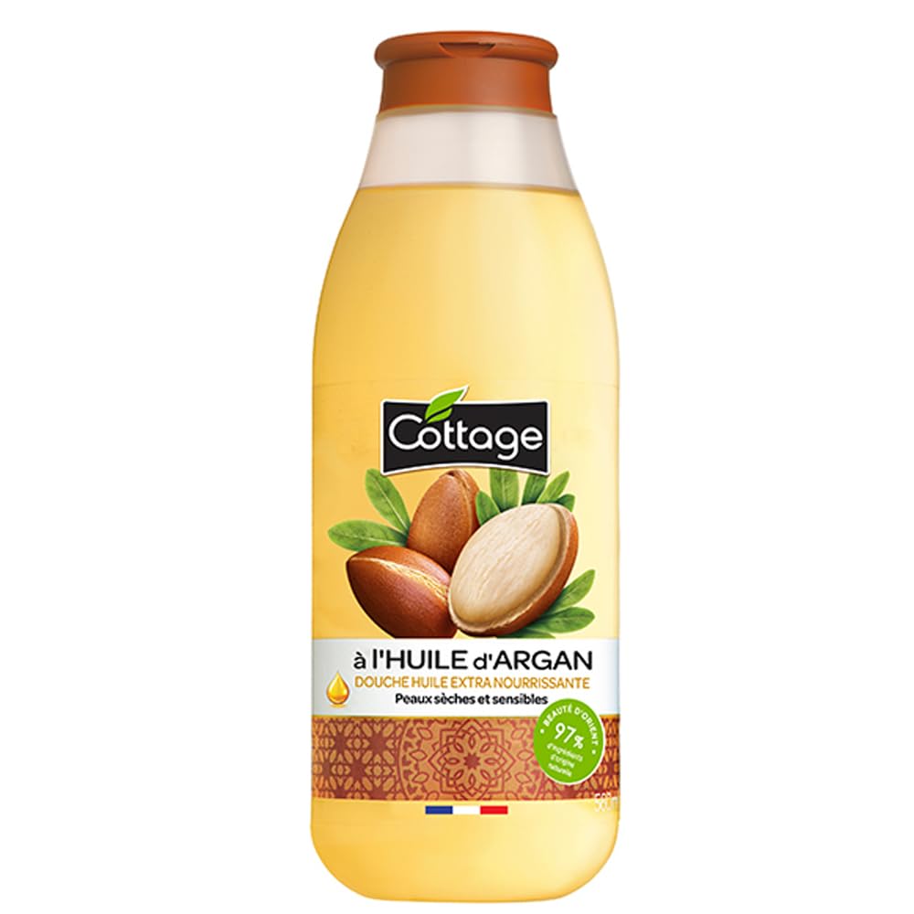 Cottage Argan Oil Shower Oil – Hydrating Body Wash for Dry Skin